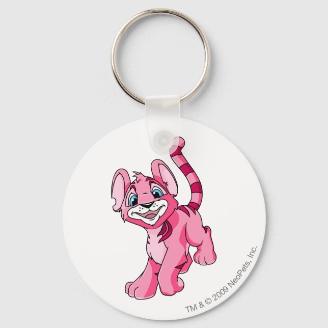 Porte-clés Kougra rose (Recto)