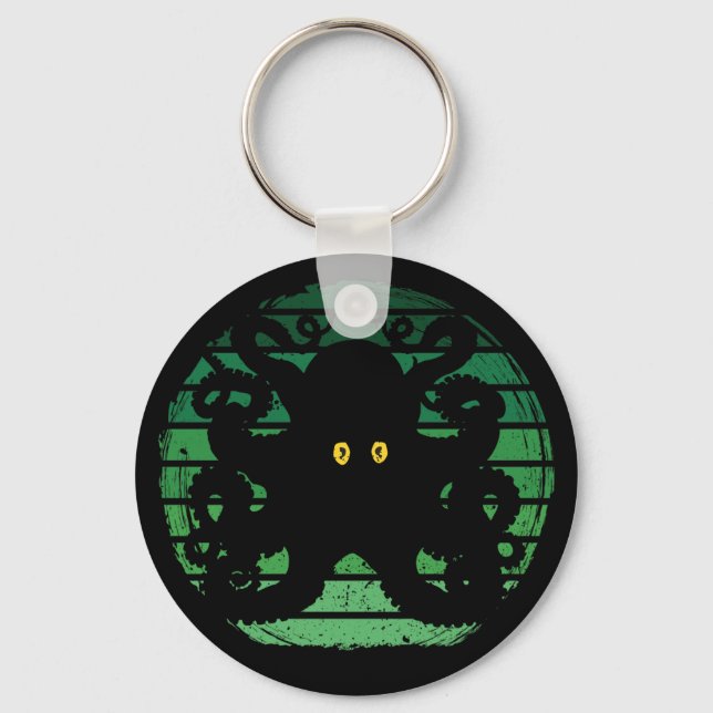 Porte-clés Kraken Retro Eau verte (Recto)