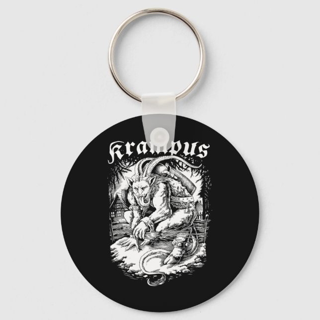 Porte-clés Krampus Design Saison Noël Evil Pyjama Xmas (Recto)