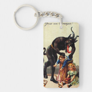 Porte-clés Krampus Enfants en panier Noël Noël Noël Noël Noël