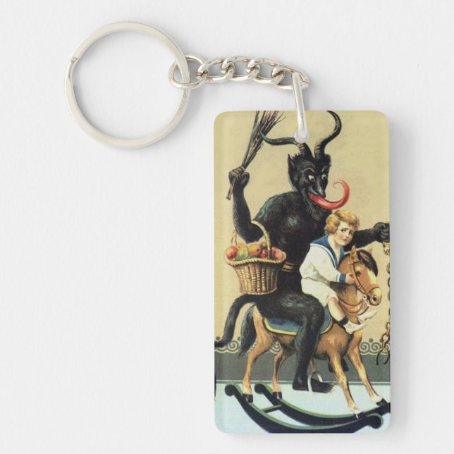 Porte-clés Krampus Rocse Horse Vacances Porte - clé de Noël (Devant)