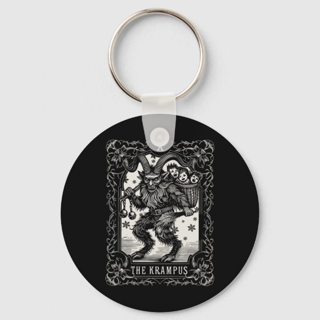 Porte-clés Krampus Tarot Card Design Christmas Season Evil Pa (Recto)