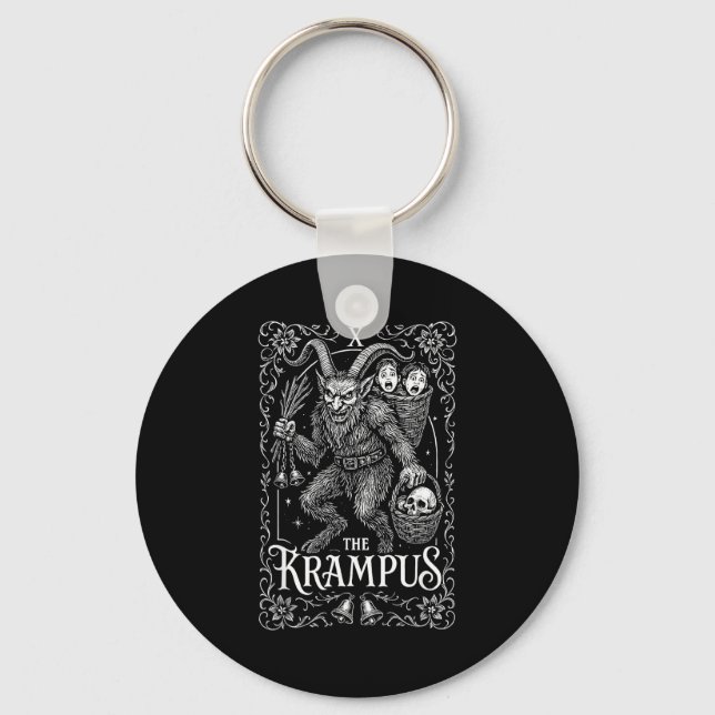 Porte-clés Krampus Tarot Card Design Christmas Season Evil Pa (Recto)