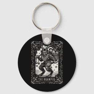 Porte-clés Krampus Tarot Card Design Noël Saison Evil Pa