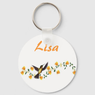Porte-clés KRW Nom personnalisé Porte - clé de colibri