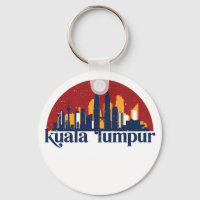 Kuala Lumpur Malaisie Rétro City Skyline Ville