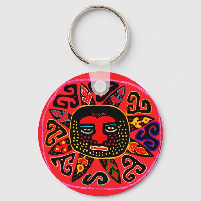 Porte-clés Kuna Tribal Del Sol (Recto)