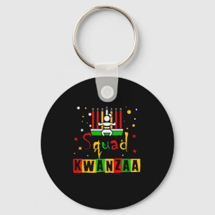 Porte-clés Kwanza Squad Famille Noël Afro-américain Joyeux