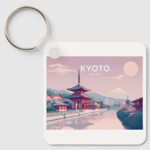 Porte-clés Kyoto Japan Pastel Design Voyage