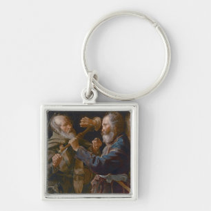Porte-clés La bagarre des mendiants, c.1625-30 (huile sur la