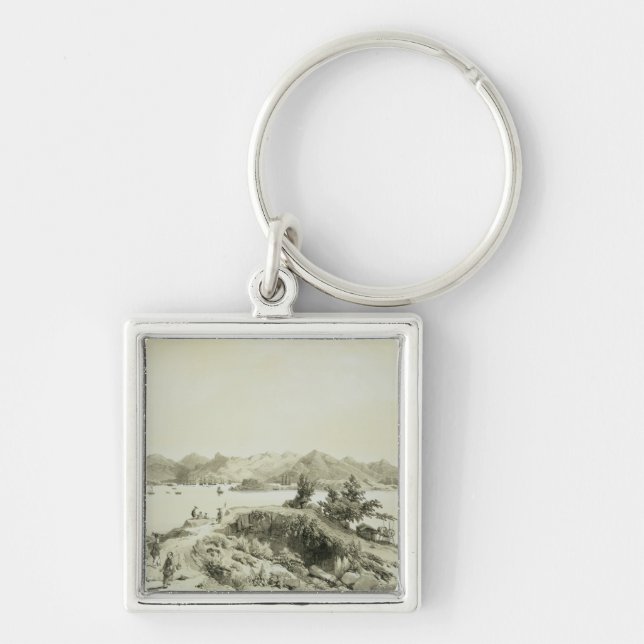 Porte-clés La baie et l'île de Hong Kong, plaquent 4 de 'Ske (Devant)