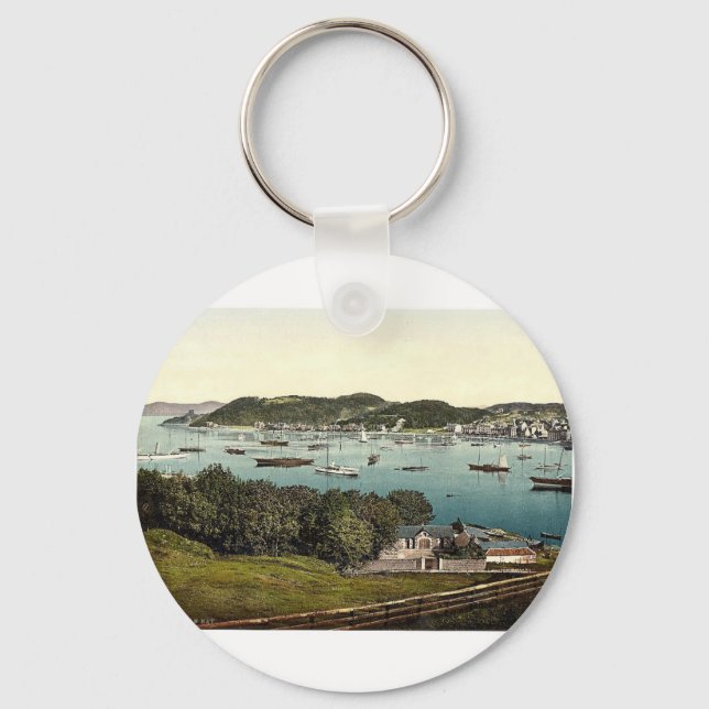 Porte-clés La baie, Oban, classique écossais Photochrom (Recto)