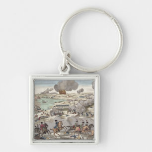 Porte-clés La bataille de Wagram, le 6 juillet 1809 (gravure)