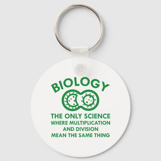 Porte-clés La biologie est dans mes gènes (Recto)