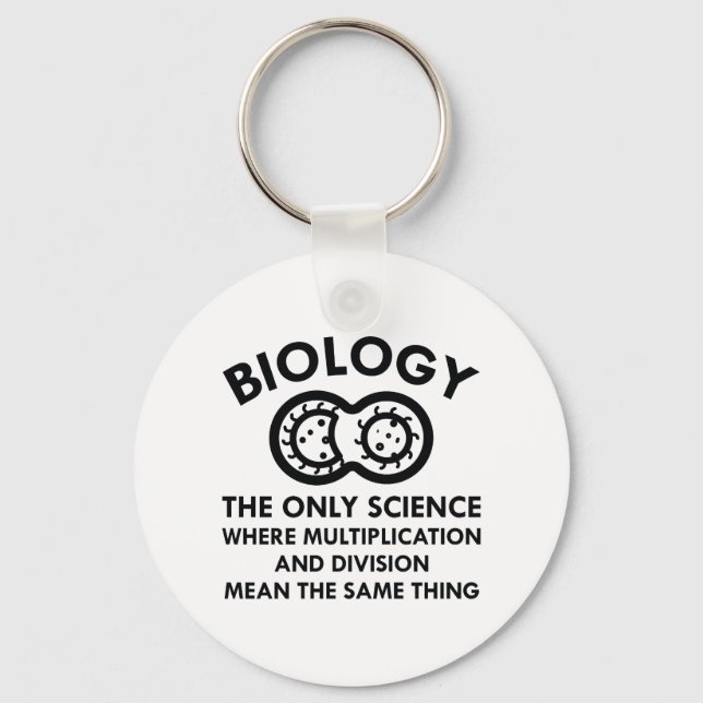 Porte-clés La biologie est dans mes gènes (Recto)
