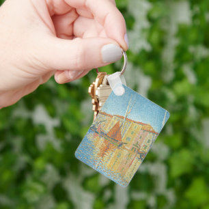 Porte-clés La Bouée rouge de Paul Signac, Pointillisme vintag