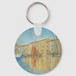 Porte-clés La Bouée Rouge par Paul Signac, Pointillisme Vinta