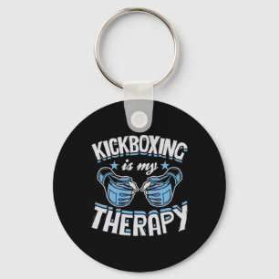 Porte-clés La boxe thaïlandaise est ma thérapie drôle boxe ka