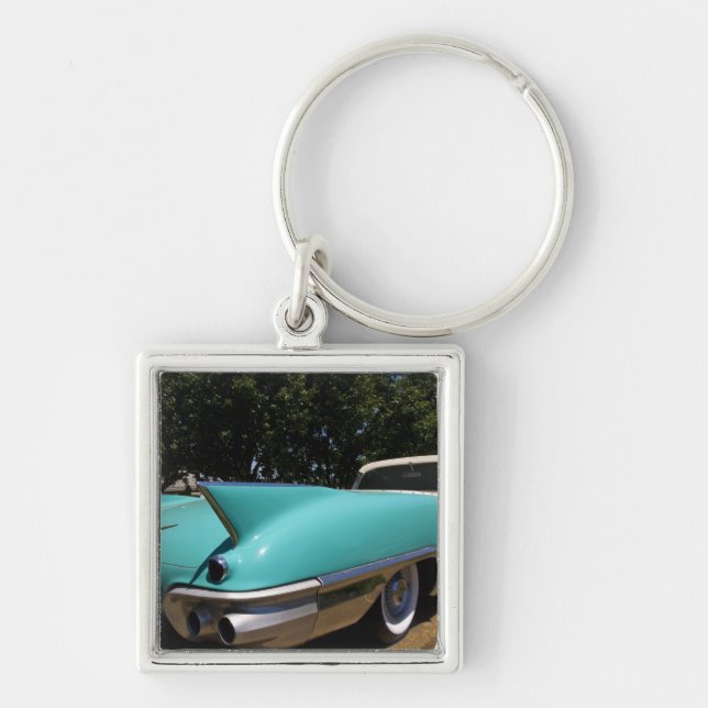 Porte-clés La Cadillac décapotable verte d'Elvis Presley à (Devant)