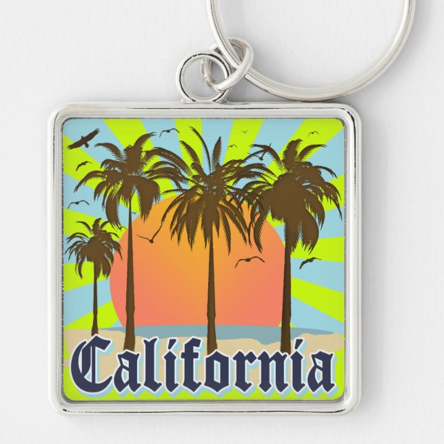 Porte-clés La Californie échoue le coucher du soleil (Devant)