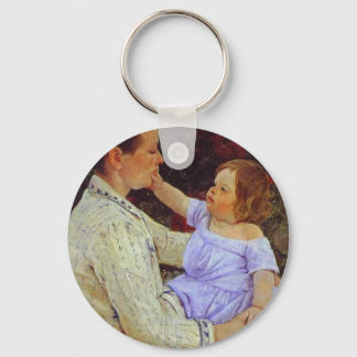 Porte-clés La Caresse de l'enfant. c. 1890, Mary Cassatt