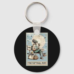 Porte-clés La carte de tarot de la mère Softll squelette café