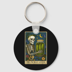 Porte-clés La carte de tarot de l'amateur de cornichons Tarot