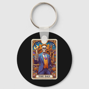Porte-clés La carte de tarot de papa squelette Fête des pères