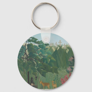 Porte-clés La Cascade de Henri Rousseau, Beaux-arts vintage