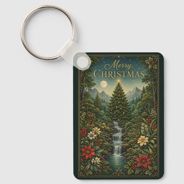 Porte-clés La Cascade de la Magie de Noël (Recto)