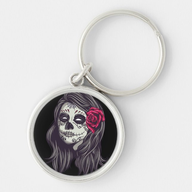 Porte-clés La Catrina - Dia De Los Muertos (Devant)