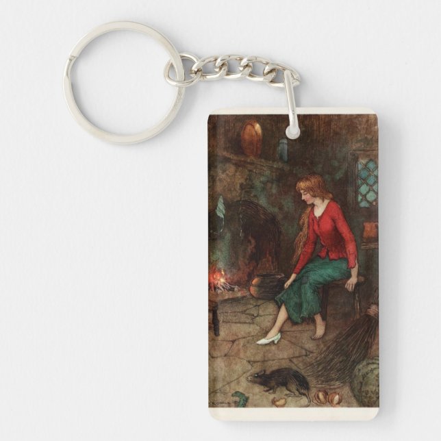 Porte-clés La Cendrillon et la glissière en verre (Devant)