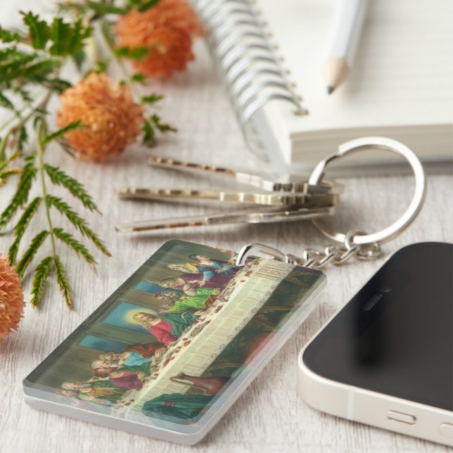 Porte-clés La Cène à l'origine de Léonard de Vinci (Devant droit)