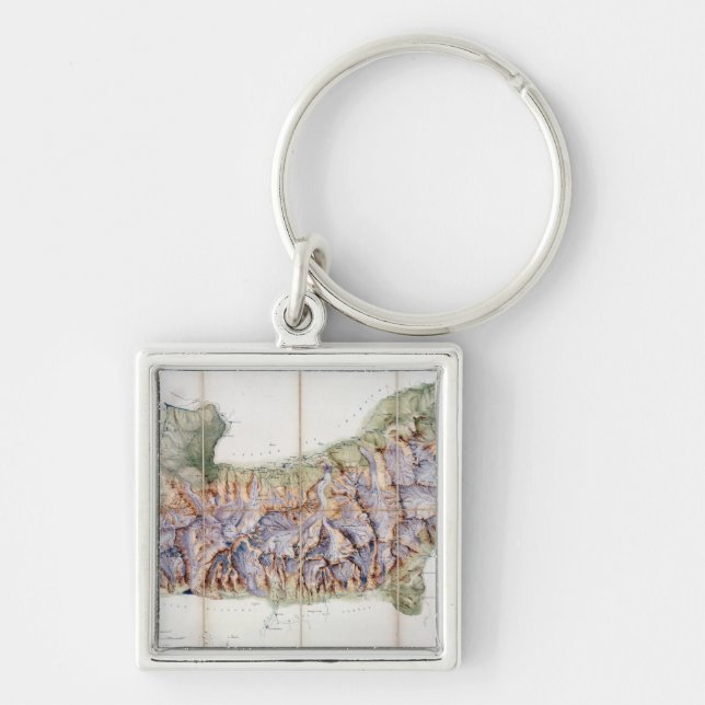 Porte-clés La chaîne de Mont Blanc, d'une enquête réelle (Devant)