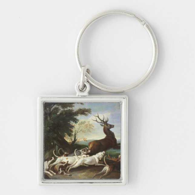 Porte-clés La chasse à cerfs communs, 1718 (Devant)