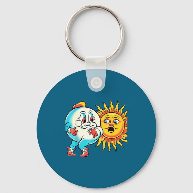 Porte-clés La chemise America Eclipse solaire 4 08 (Recto)