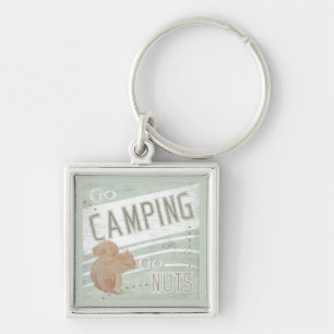 Porte-clés La citation   vont camper, ou vont des écrous