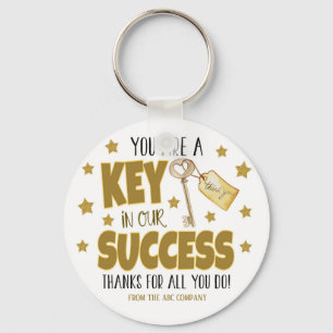 Porte-clés La clé de notre succès Merci d'entreprise Apprécia
