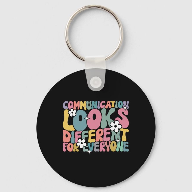 Porte-clés La communication est différente pour chaque person (Recto)