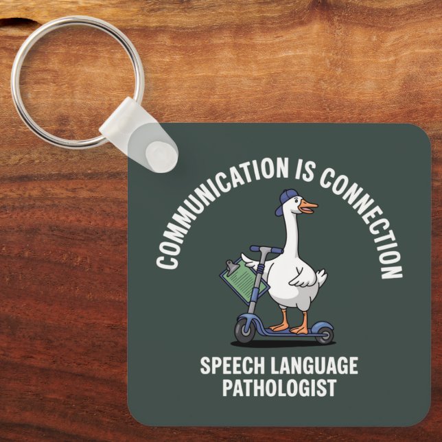 Porte-clés La communication est une connexion de la parole La (Recto)