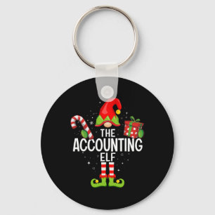 Porte-clés La comptabilité famille elfe Pajama Noël Noël
