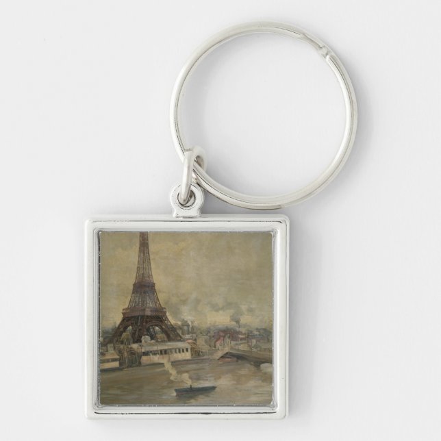 Porte-clés La construction de Tour Eiffel (Devant)