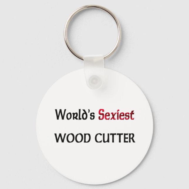 Porte-clés La coupe de bois la plus souple au monde (Recto)