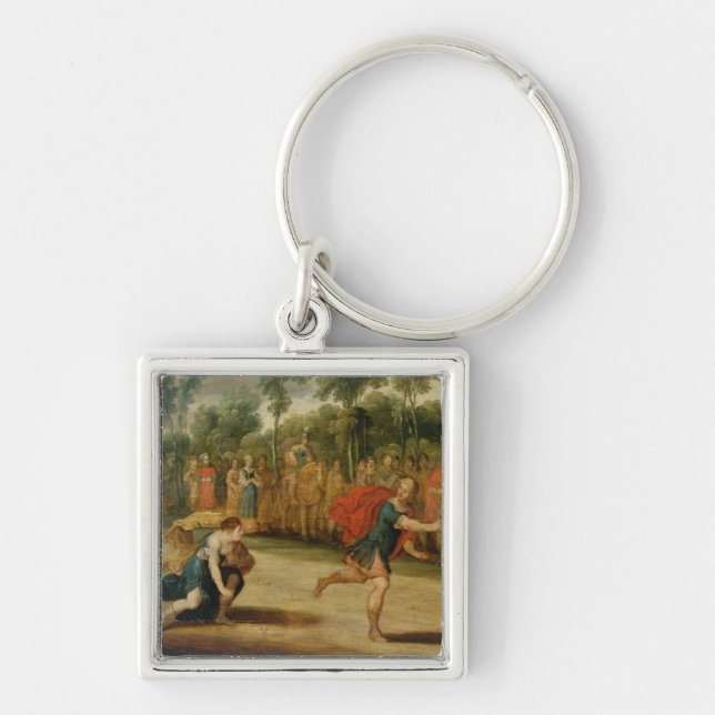 Porte-clés La course d'Atalanta et de Hippomenes (huile sur (Devant)