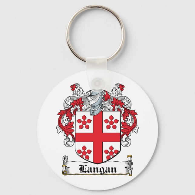 Porte-clés La crête de famille Langan (Recto)