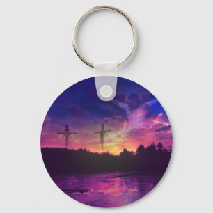 Porte-clés La crucifixion du Jésus-Christ sur la croix