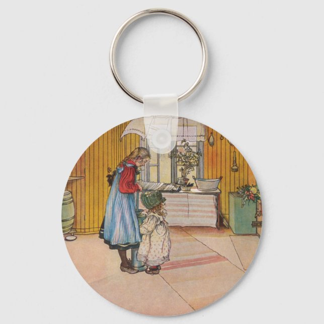 Porte-clés La cuisine de Carl Larsson Artiste suédois (Recto)