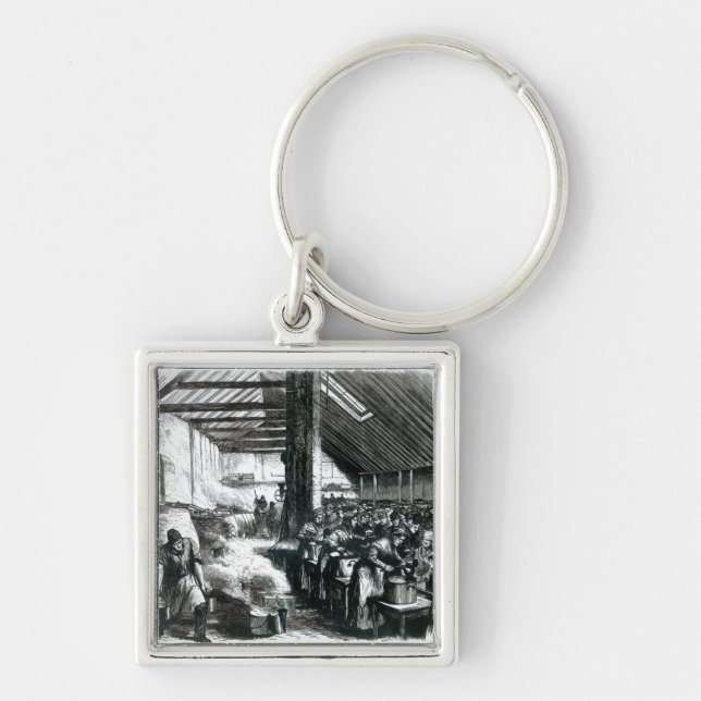 Porte-clés La cuisine de soupe à Spitalfields, 1867 (Devant)