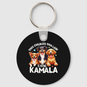 Porte-clés La Dame Des Chiens Sans Enfants Vote Kamala Dog La