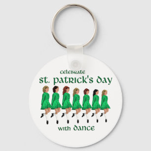 Porte-clés La danse à claquettes irlandaise célèbre la Saint-